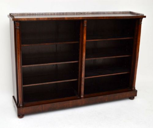 Antique William IV Rosewood Open Bookcase