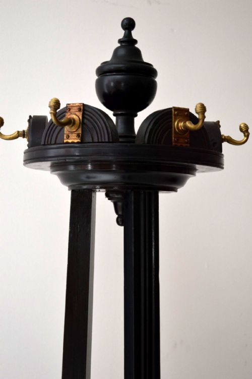 Antique Victorian Ebonised Hat or Coat Stand