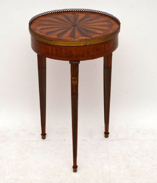 Antique French Segmented Top Occasional Table - Ormolu Mounts