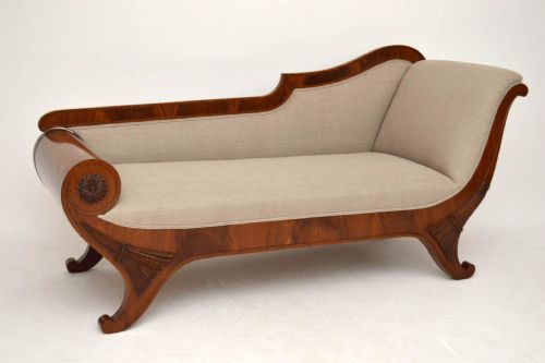 Antique Neoclassical Swedish Chaise Longue - Empire Style