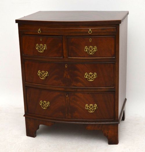Small Antique Edwardian Mahogany Chest of Drawers