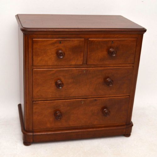 Small Antique Victorian Mahogany Chest of Drawers