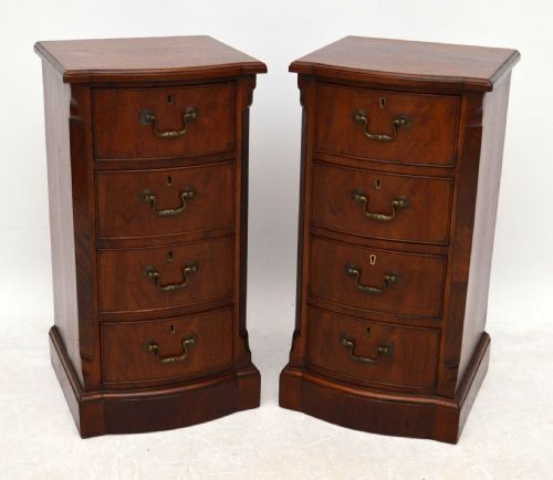 Pair of Antique Mahogany Bedside Chests