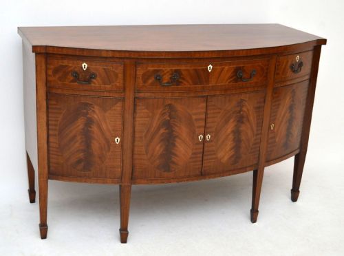 Antique Inlaid Mahogany Sideboard