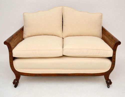 fig 1. Antique Chinoserie Bergere Lounge Suite