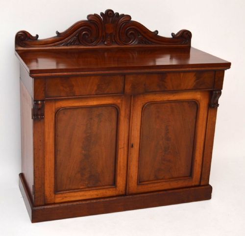 Antique William IV Mahogany Chiffonier Sideboard