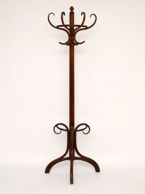 Antique Half Round Bentwood Hat & Coat Stand