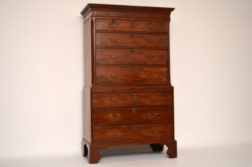 Antique Period Georgian Mahogany Chest on Chest Tallboy