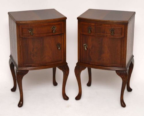 Pair of Antique Mahogany Bedside Cabinets