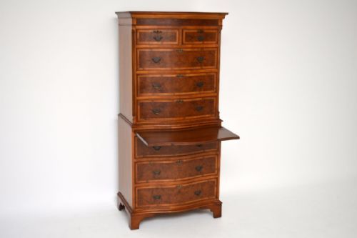 Antique Burr Walnut Chest on Chest
