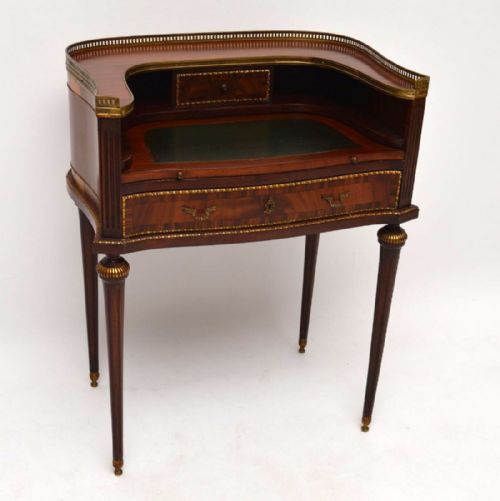 Antique French Mahogany Writing Table Desk