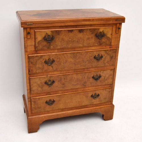Antique Burr Walnut Bachelors Chest of Drawers