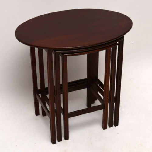 Antique Edwardian Mahogany Nest of Tables