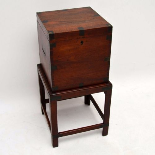 Antique Georgian Period Campaign Cellaret on Legs