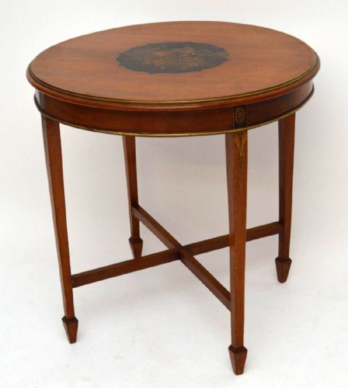 Antique Edwardian & Chinoiserie Mahogany Occasional Table