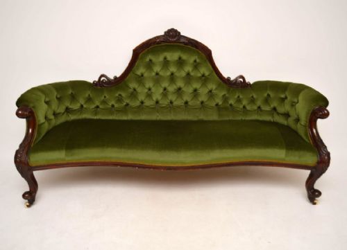 Antique Victorian Mahogany Sofa