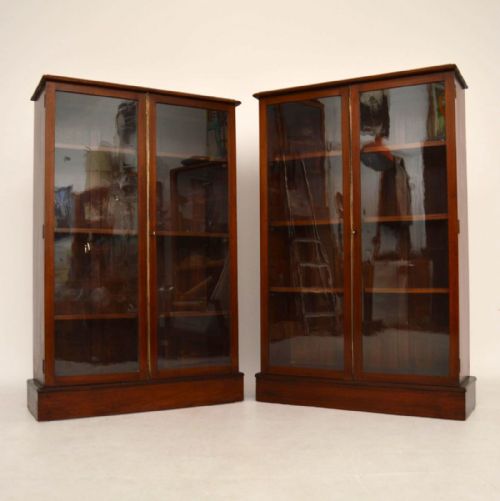 Pair of Antique Mahogany Bookcases