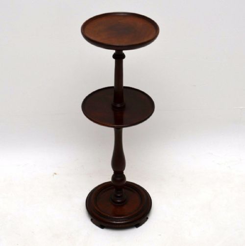 Antique Mahogany 2 Tier Wine Table