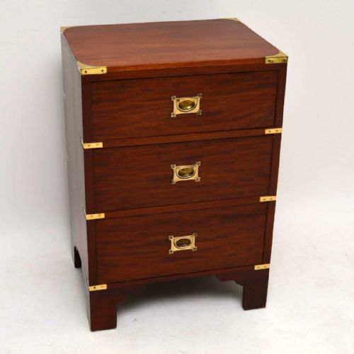 Antique Mahogany Campaign Chest of Drawers
