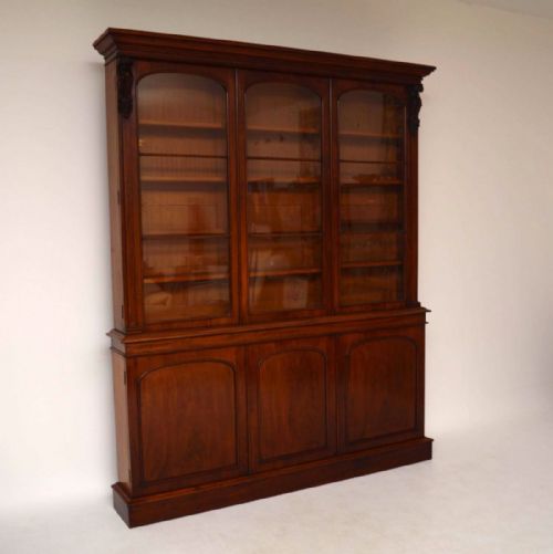 
Large Antique Victorian Mahogany Bookcase