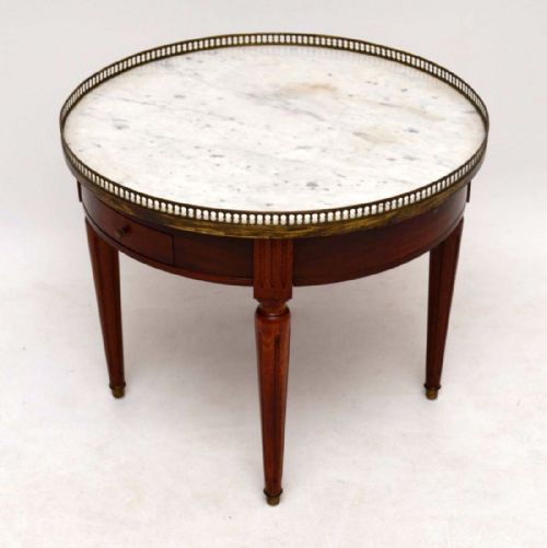 Antique French Marble Top Coffee Table