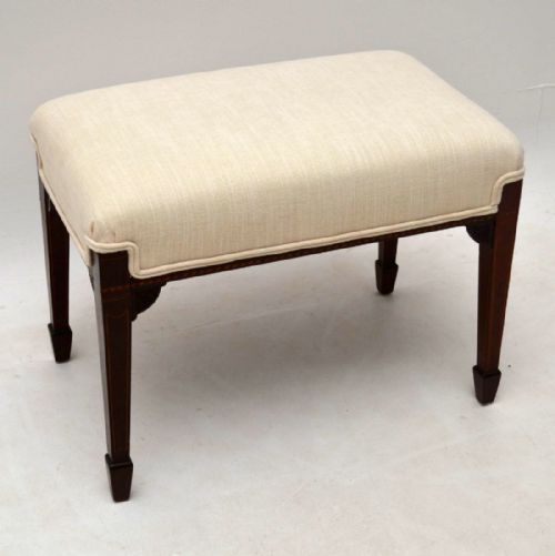 Antique Edwardian Mahogany Stool