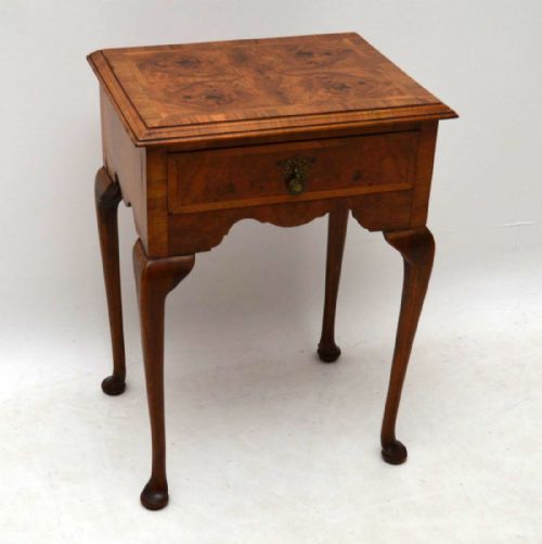 Antique Burr Walnut Side Table