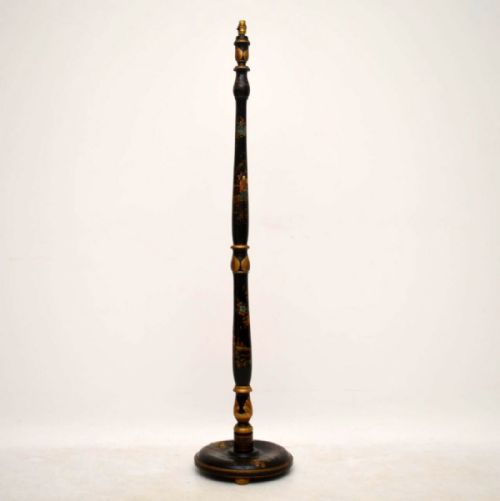 Antique Chinese Style Chinoiserie Lamp Stand