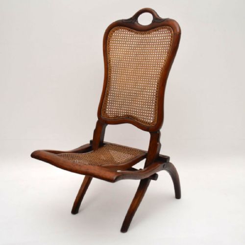 Antique Victorian Mahogany Folding Chair
