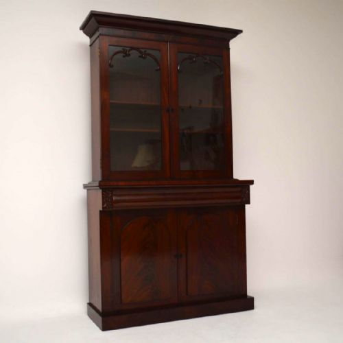 Antique William IV Mahogany Bookcase