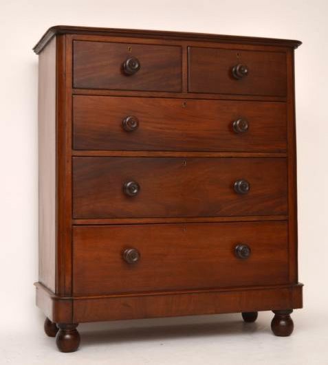 Fine Quality Antique Victorian Mahogany Chest of Drawers