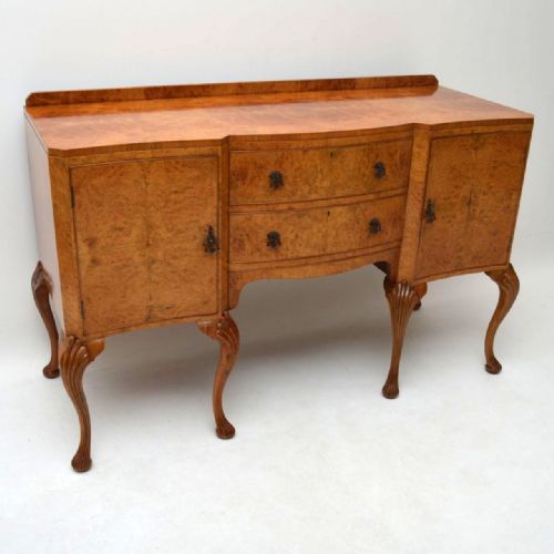 Antique Walnut & Burr Maple Sideboard by Epstein