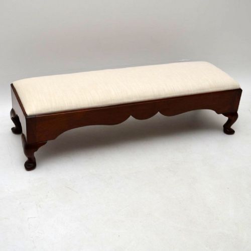 Antique Edwardian Mahogany Foot Stool