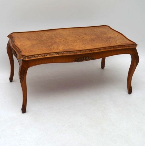 Antique Burr Walnut Coffee Table