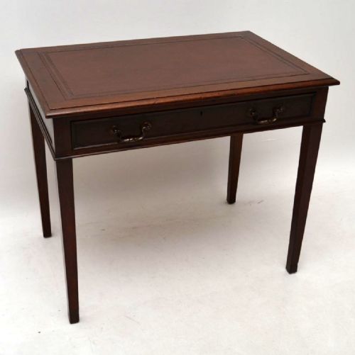 Antique Edwardian Mahogany Writing Table / Desk
