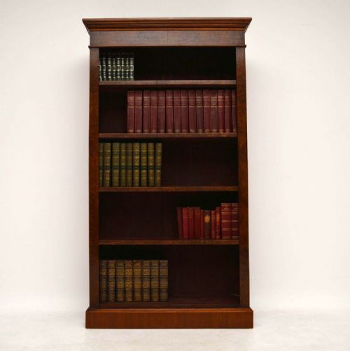 Antique Victorian Burr Walnut Bookcase