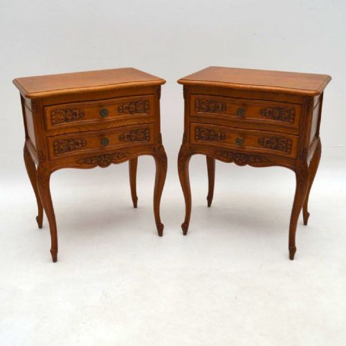 Pair of Antique French Bedside Chests