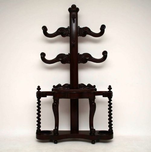 Antique Early Victorian Mahogany Hall Stand