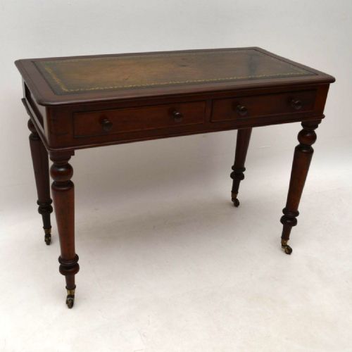Antique Victorian Mahogany Writing Table Desk