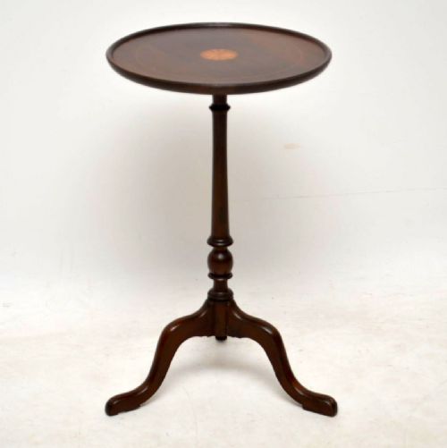 Antique Inlaid Mahogany Wine Table