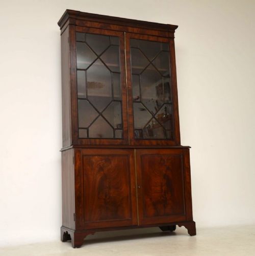 Antique William IV Mahogany Library Bookcase