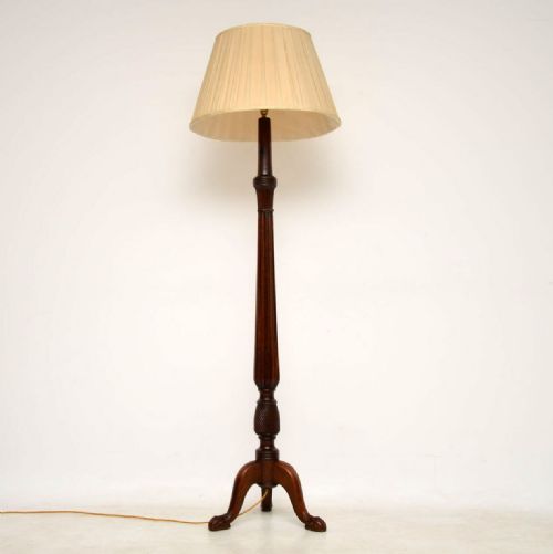 Antique Mahogany Standard Lamp