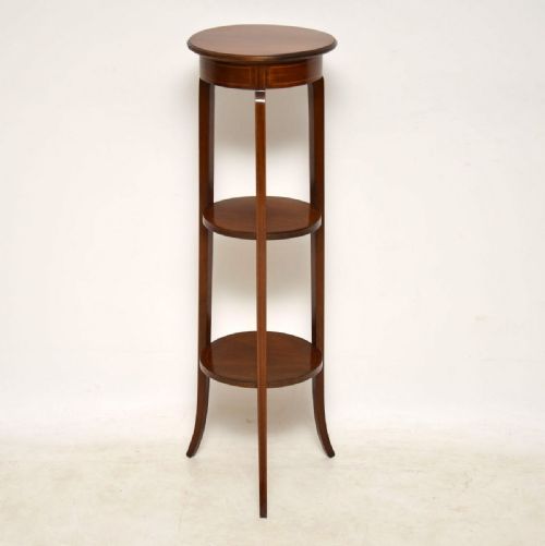 Antique Edwardian Inlaid Mahogany Jardiniere