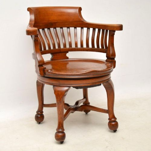 Antique Victorian Swivel Desk Chair