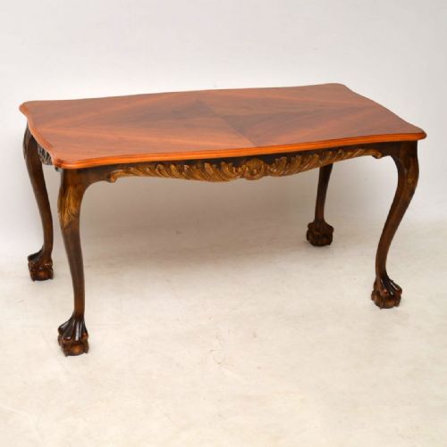 Antique Swedish Satin Birch Coffee Table