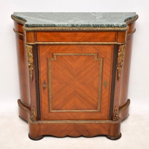 Antique French Marble Top Cabinet