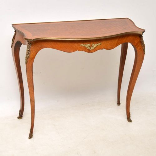 Antique French Inlaid Parquetry Console Table