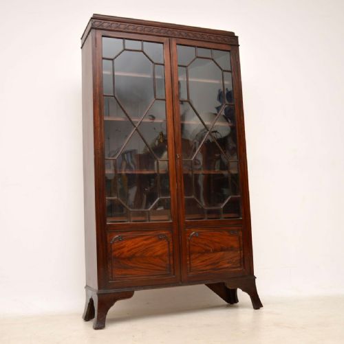 Antique Edwardian Mahogany Bookcase