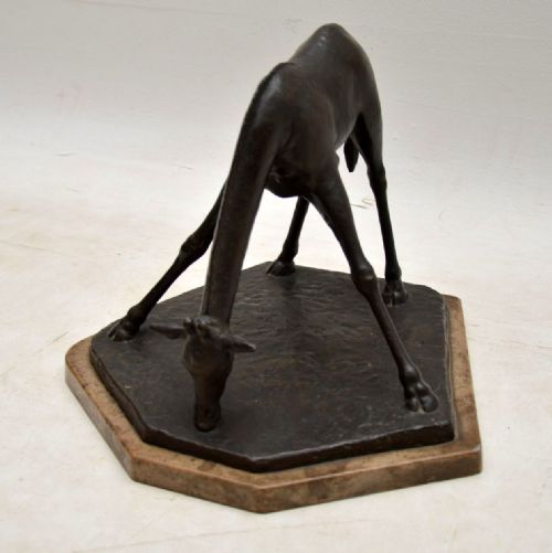 Art Deco Bronze Sculpture of a Giraffe by Herbert Palliser