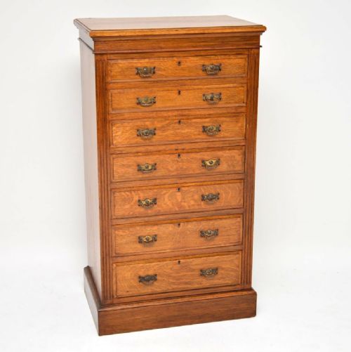 Antique Victorian Oak Chest of Drawers